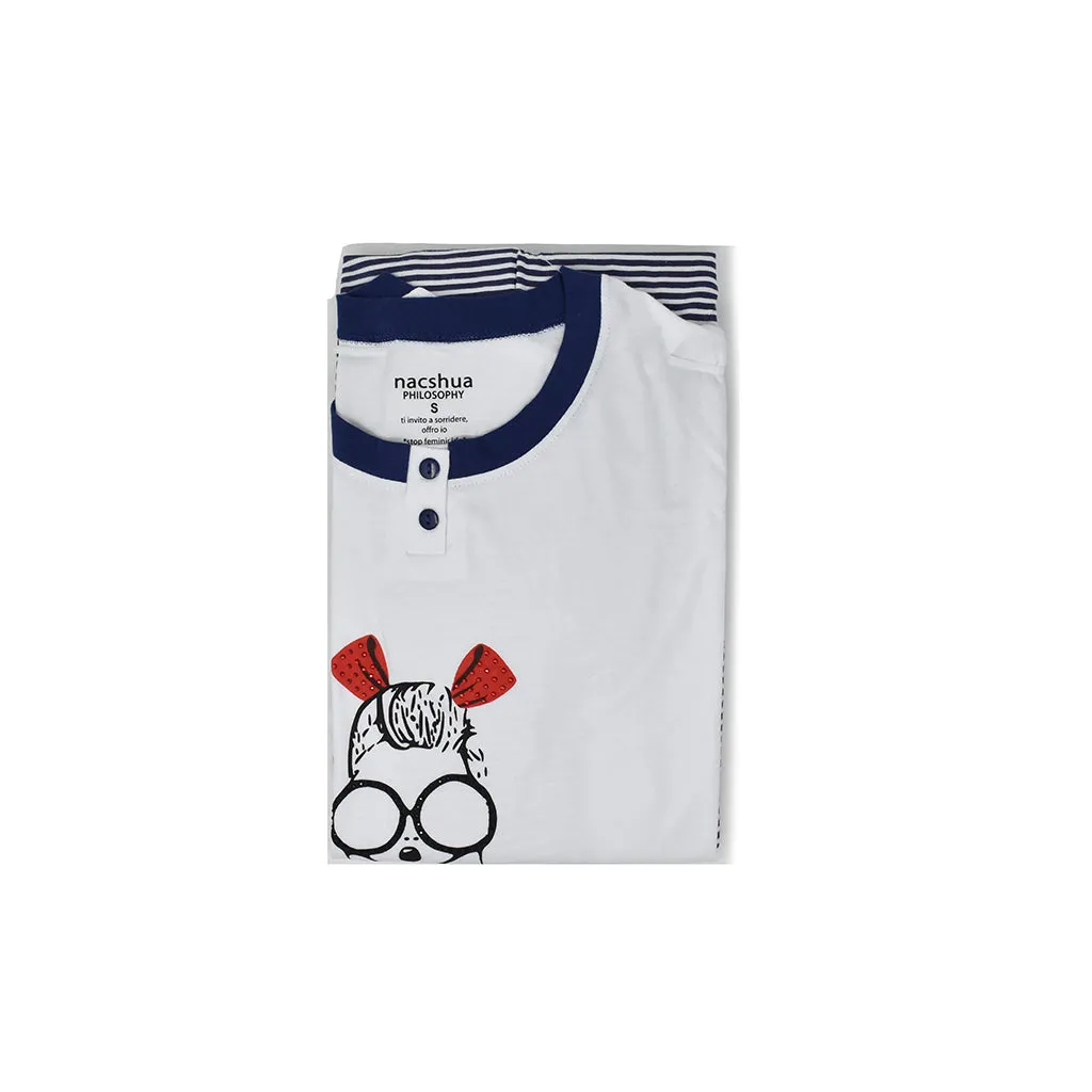 Pigiama Cotone Maniche Lunghe Donna Nacshua Baudelaire