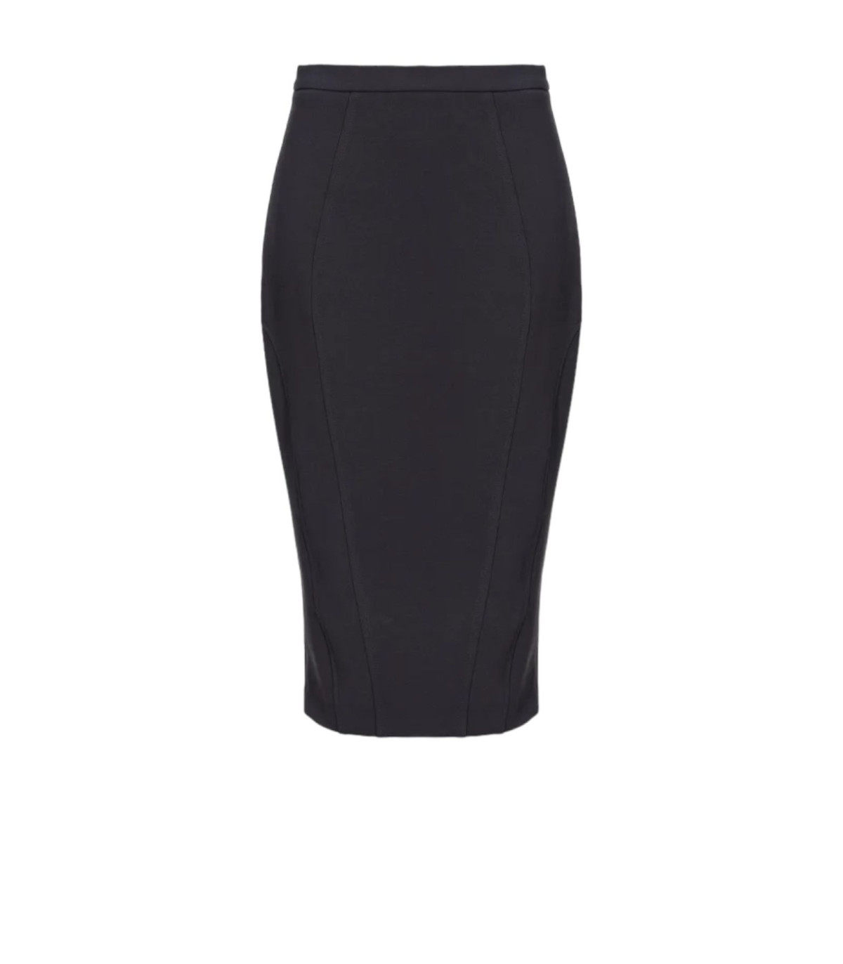 Pinko Donna Gonna Midi Crepe Tecnico Piastrina