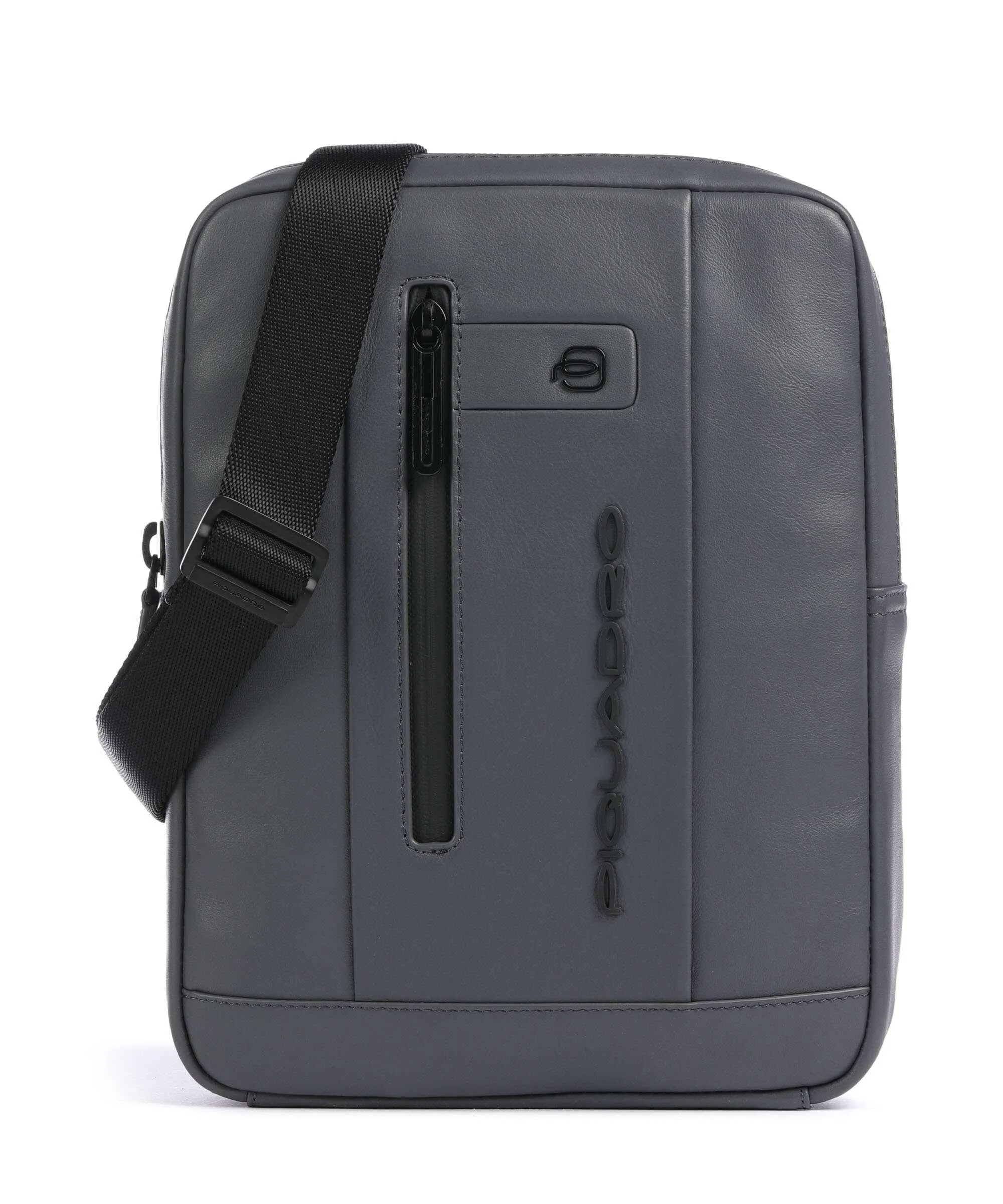  Piquadro Urban Borsa a tracolla pelle di vacchetta finemente grana grigio  
