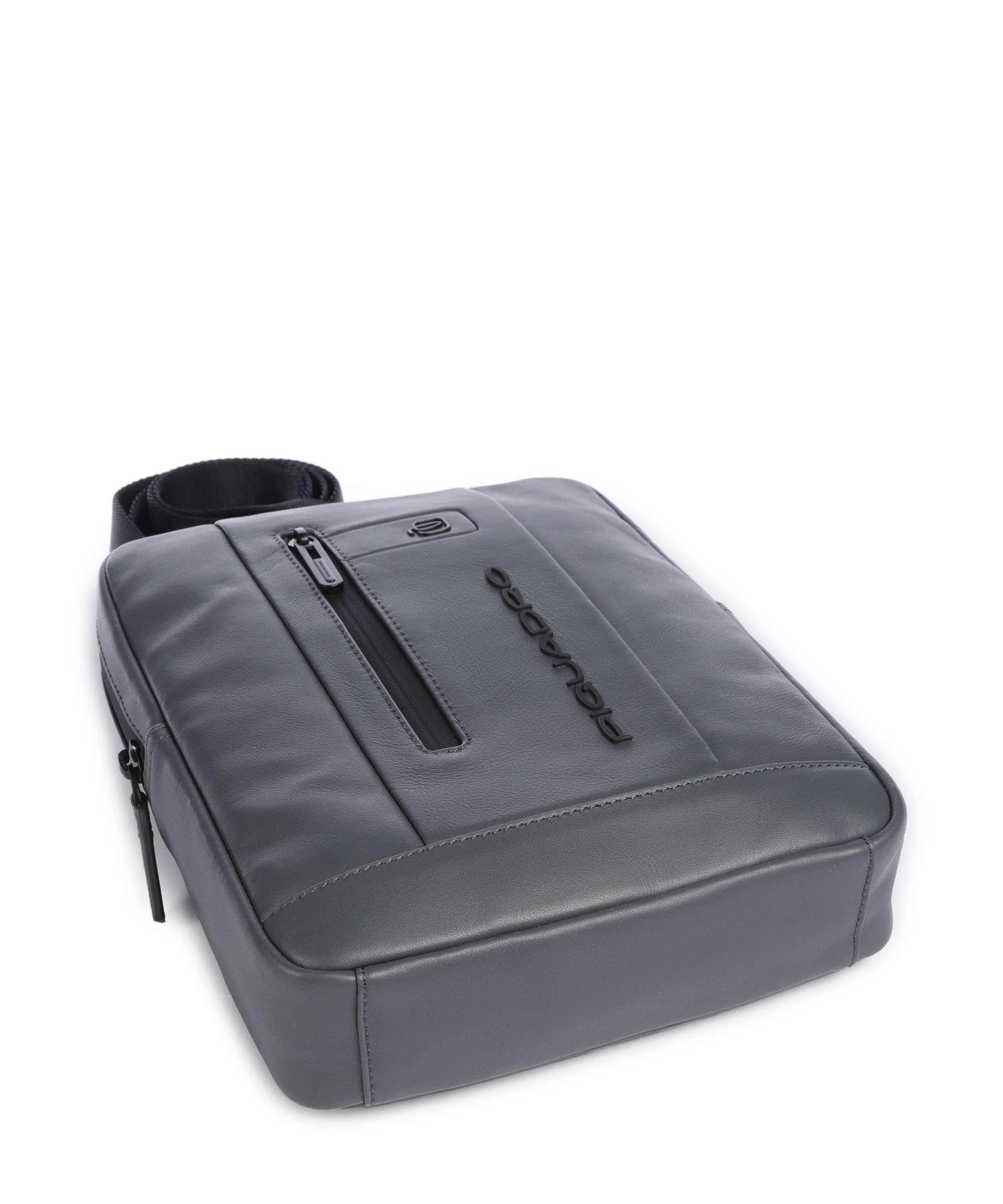  Piquadro Urban Borsa a tracolla pelle di vacchetta finemente grana grigio  