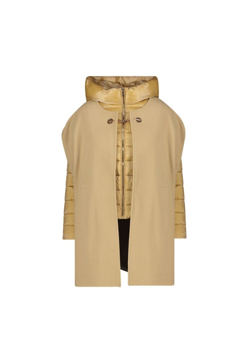 Piumino con cappuccio in nylon