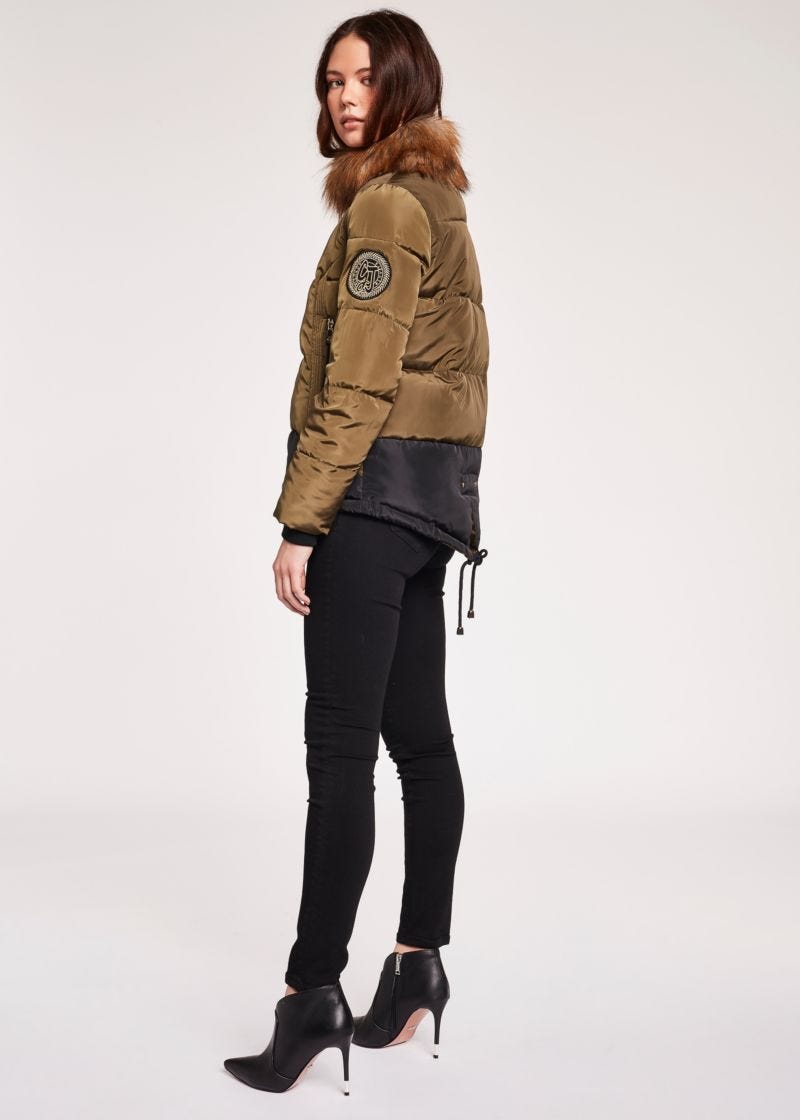 Piumino con patch
