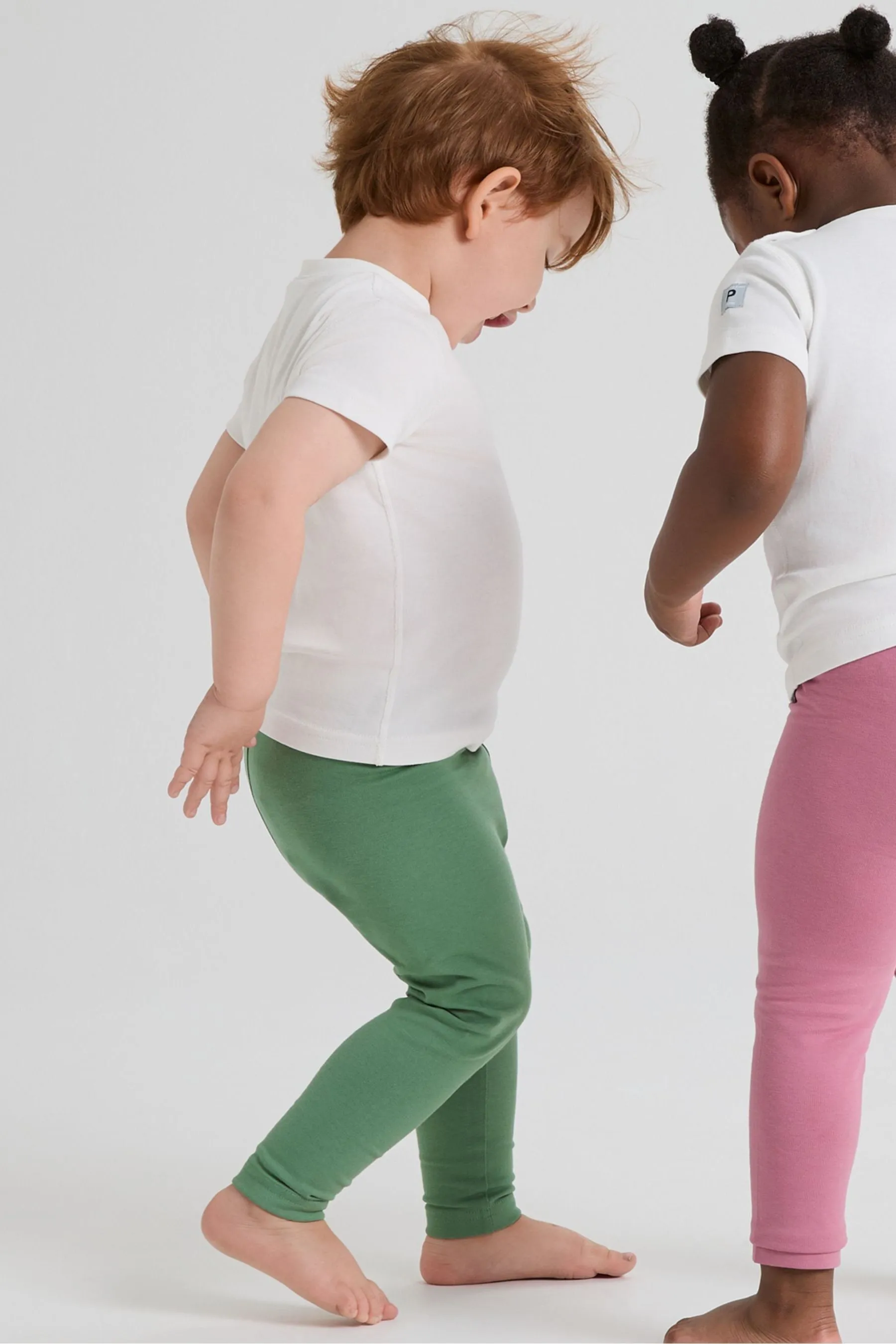 Polarn O. Pyret - Leggings tinta unita in cotone biologico    