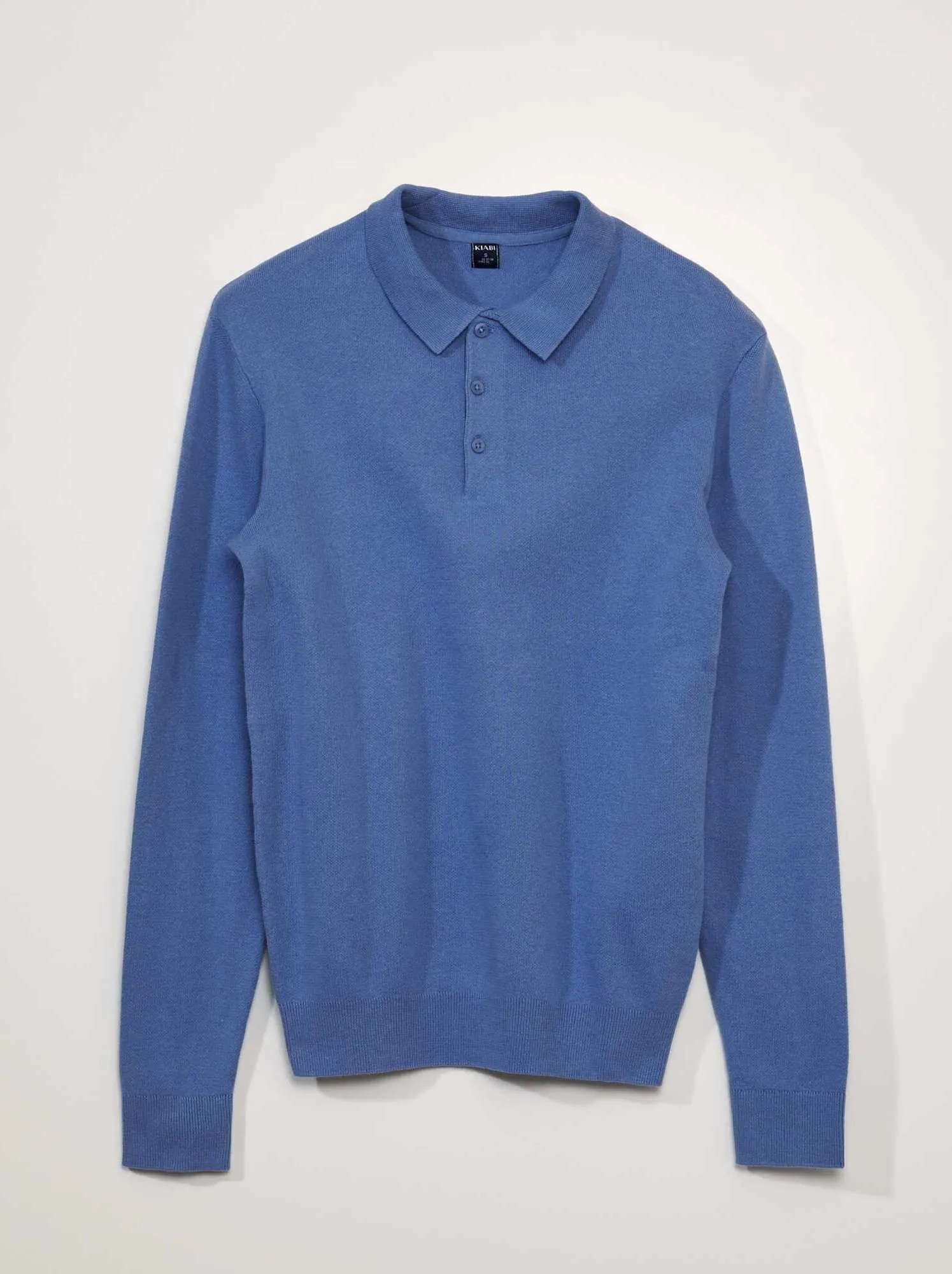 Polo in tessuto felpato - BLU