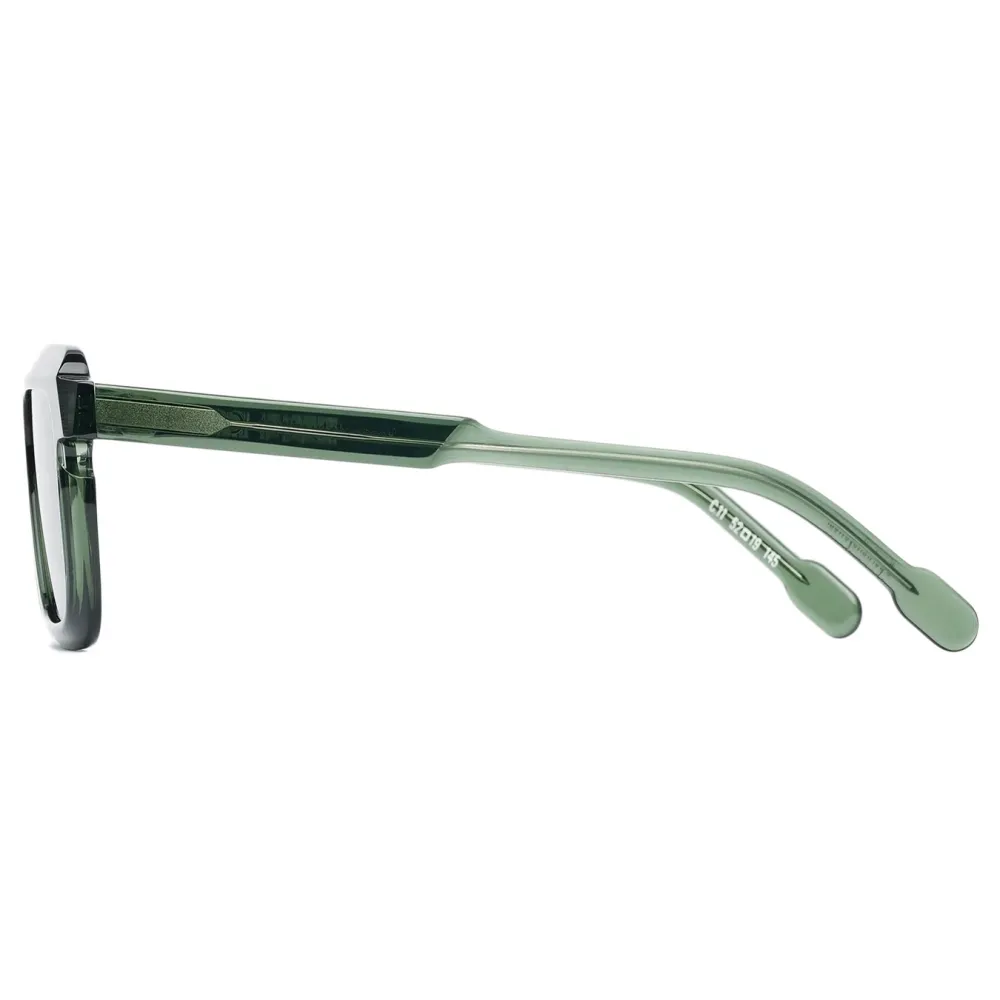 Portrait Eyewear - The Performer Verde - Occhiali da Sole - Realizzati a Mano in Italia - Exclusive Luxury