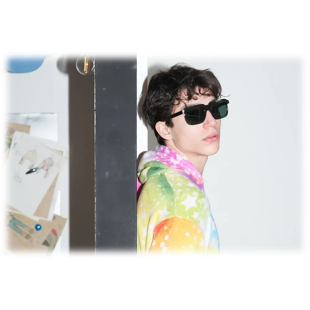 Portrait Eyewear - The Performer Verde - Occhiali da Sole - Realizzati a Mano in Italia - Exclusive Luxury