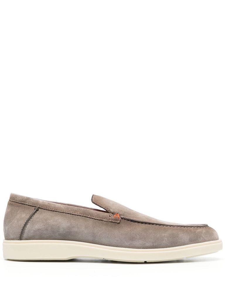 santoni Mocassini scamosciati