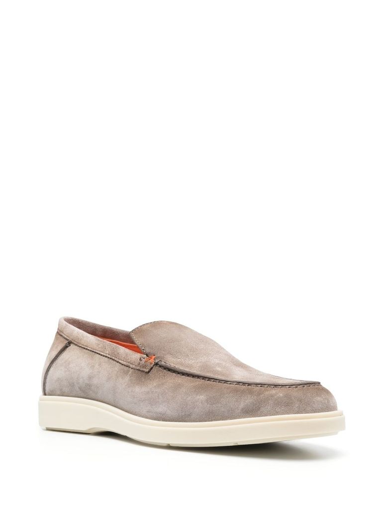 santoni Mocassini scamosciati