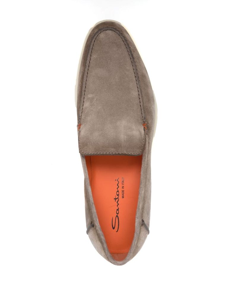 santoni Mocassini scamosciati