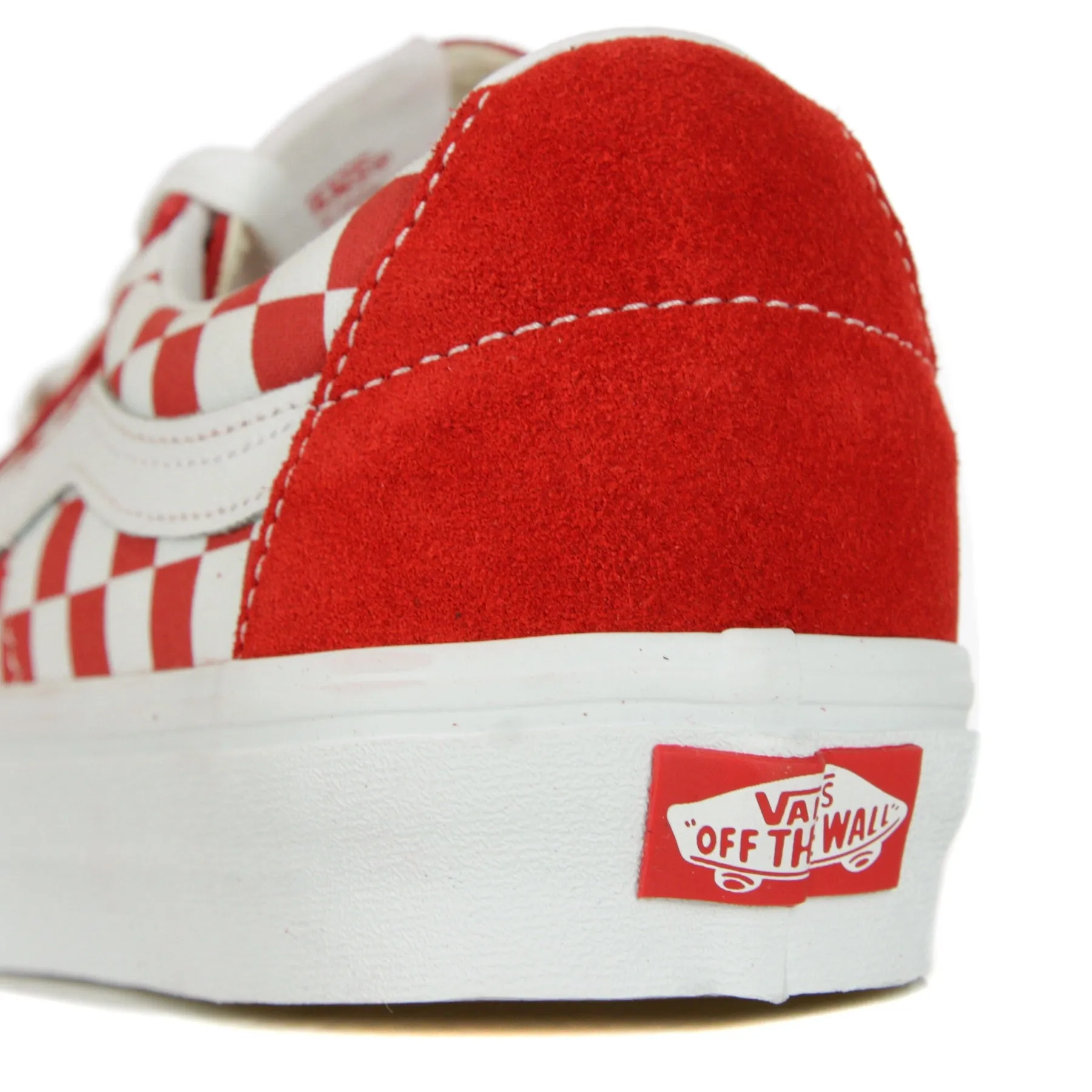 Scarpa Bassa Uomo Sk8-low (canvas/suede) Racing Red/checkerboard