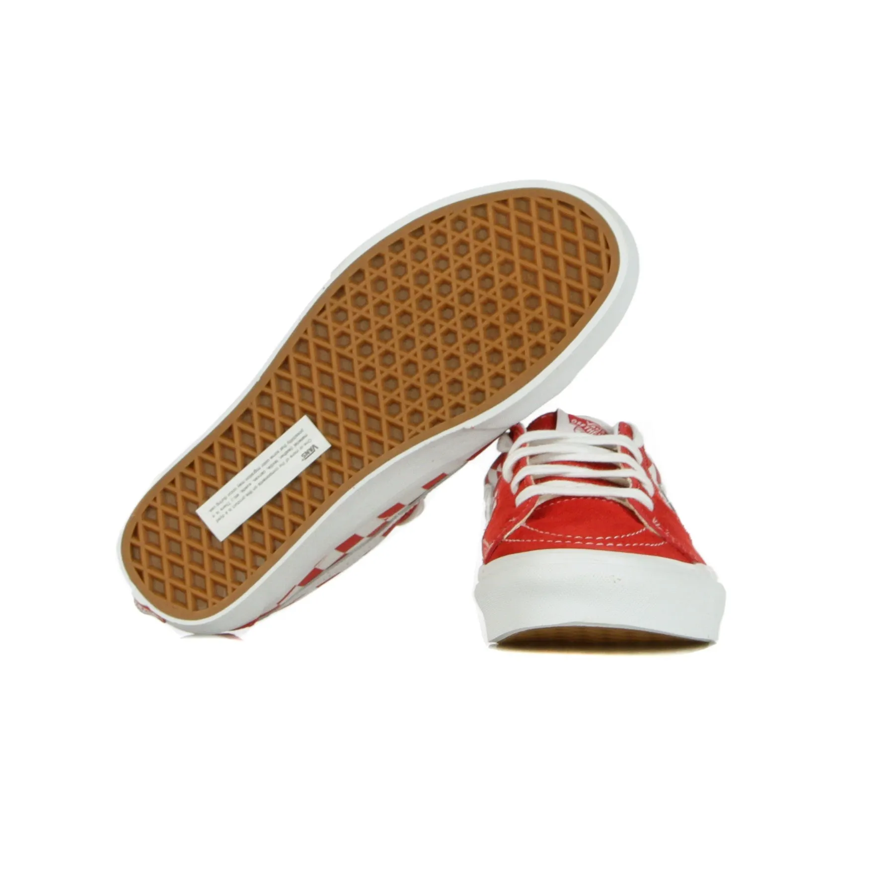 Scarpa Bassa Uomo Sk8-low (canvas/suede) Racing Red/checkerboard