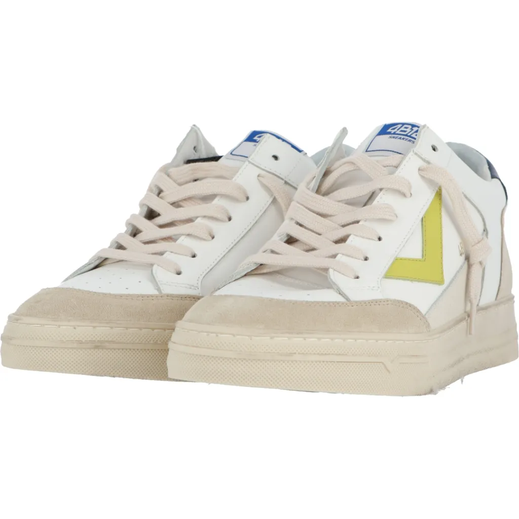Scarpe 4B12 Uomo Kyle U572 BEIGE NAVY