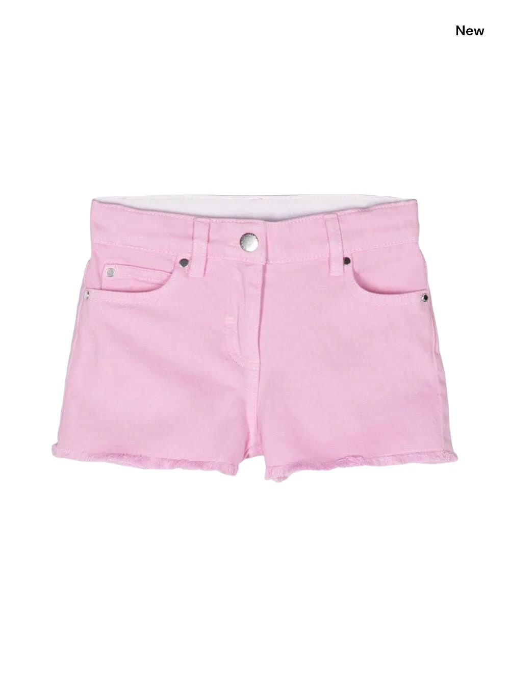 Short in denim rosa per bambina