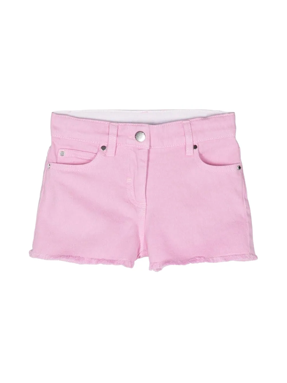 Short in denim rosa per bambina
