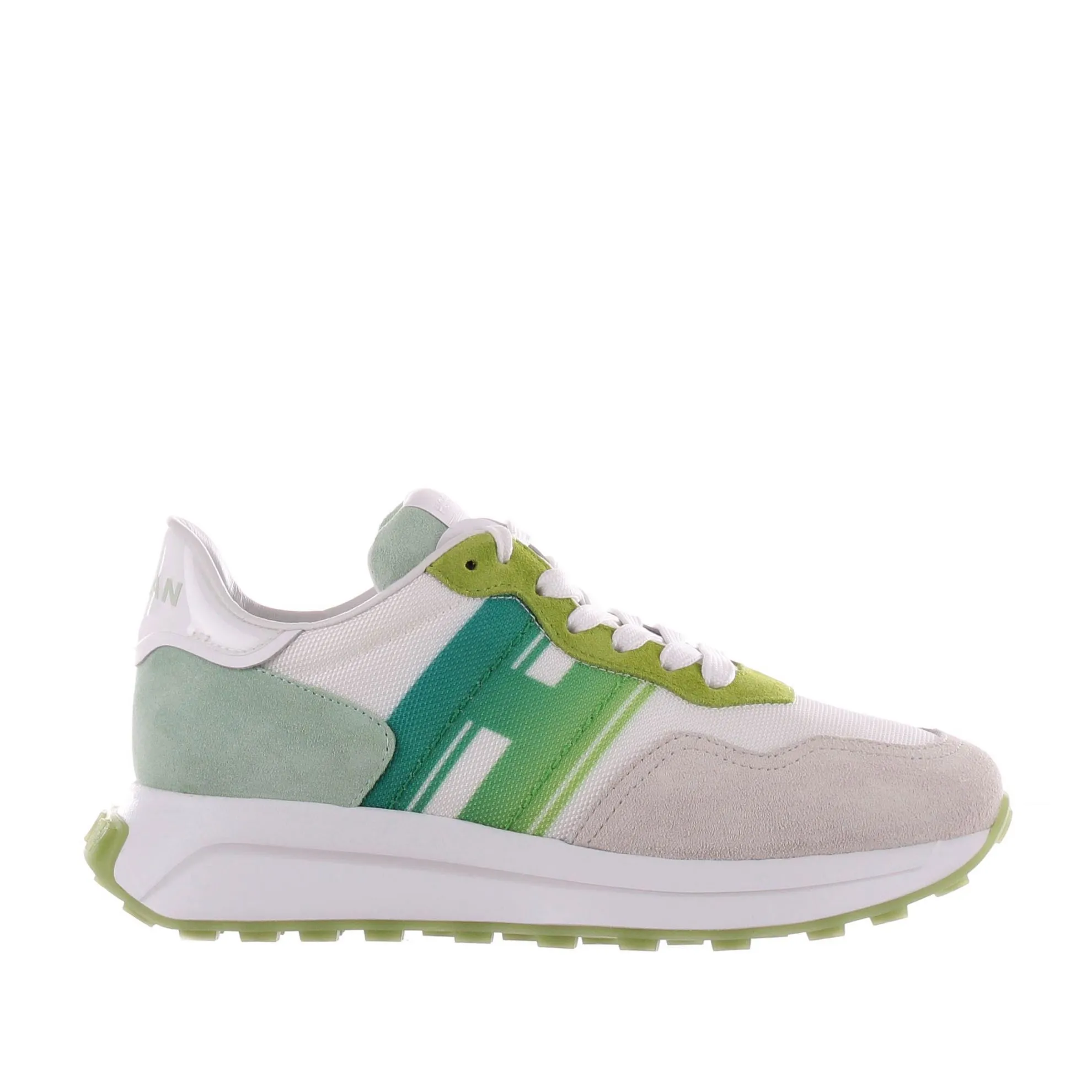 Sneaker h641 in suede e tessuto