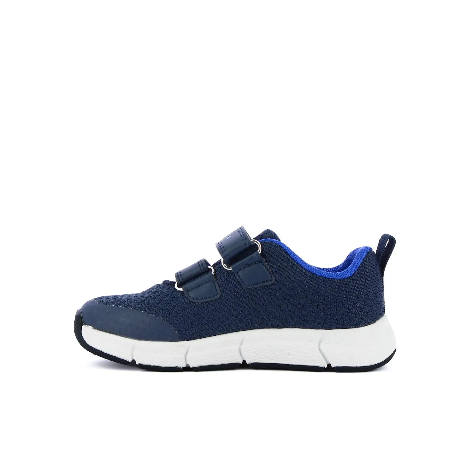 Sneakers blu in tessuto con velcro