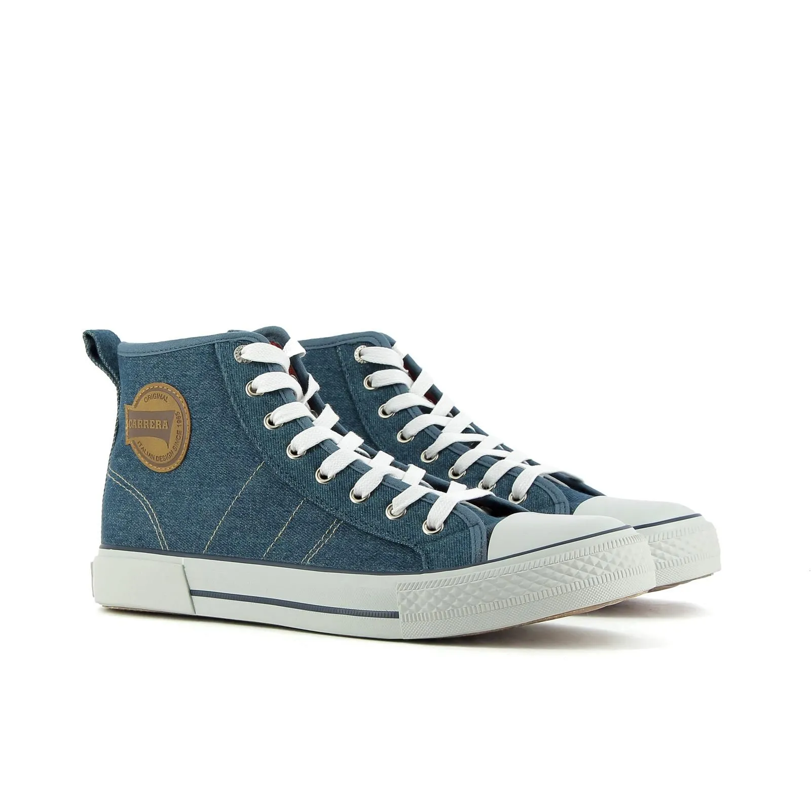 Sneakers blu in tessuto