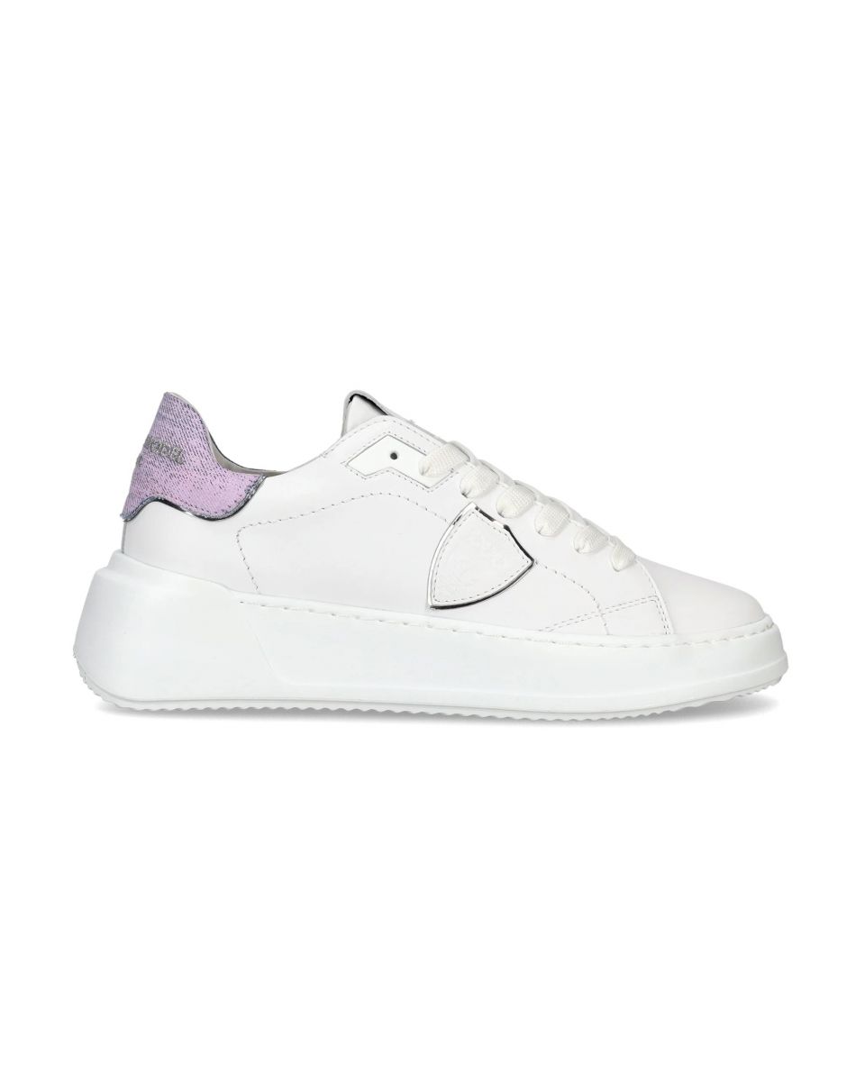 SNEAKERS Donna PHILIPPE MODEL PARIS BJLD VDD1 - TRE TEMPLE LOW BLANC/AZUL