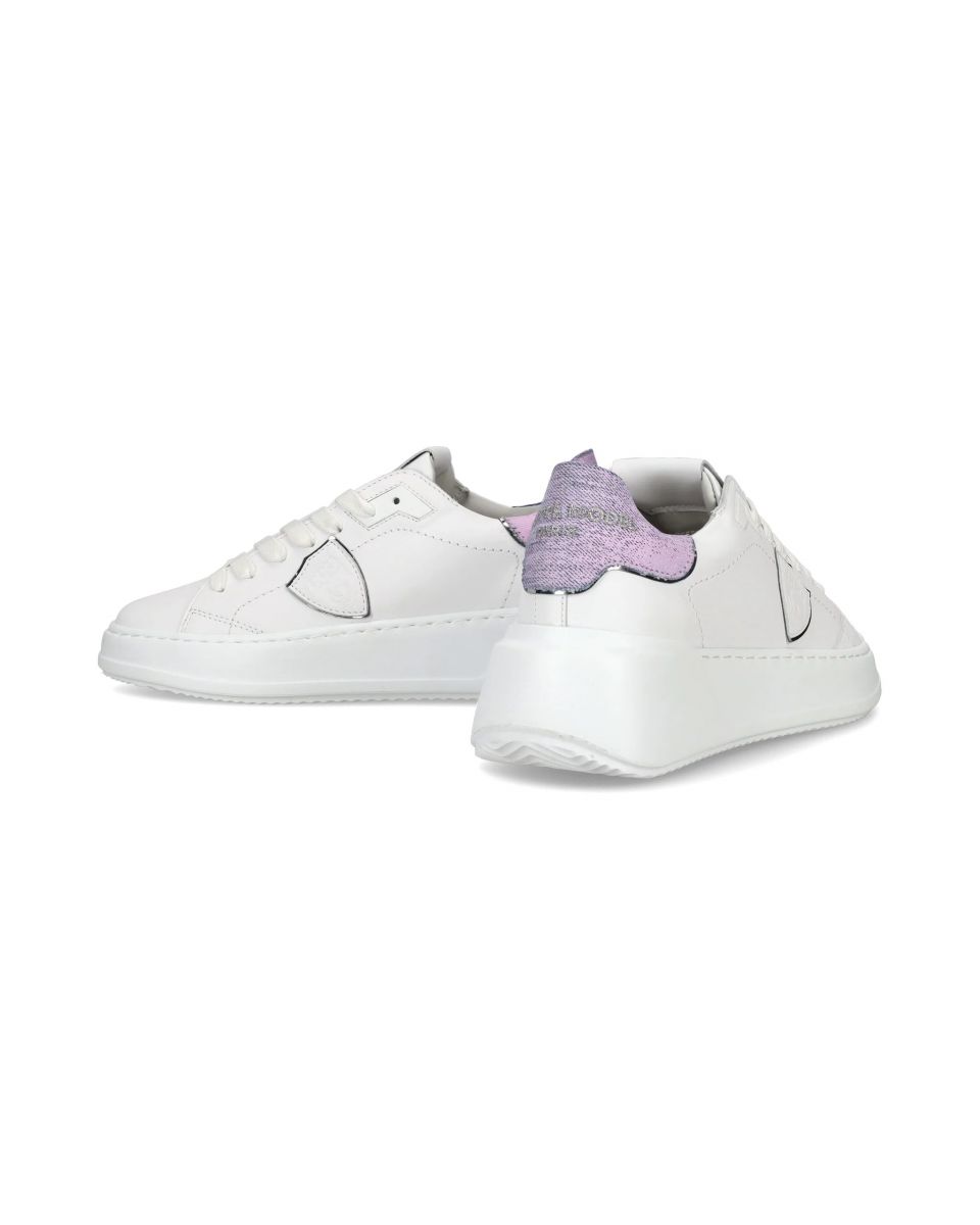 SNEAKERS Donna PHILIPPE MODEL PARIS BJLD VDD1 - TRE TEMPLE LOW BLANC/AZUL
