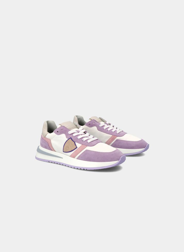 SNEAKERS Donna PHILIPPE MODEL PARIS TYLD WP06 - TROPEZ 2.1 BLANC VIOLET