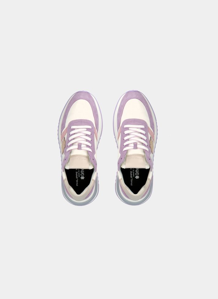 SNEAKERS Donna PHILIPPE MODEL PARIS TYLD WP06 - TROPEZ 2.1 BLANC VIOLET