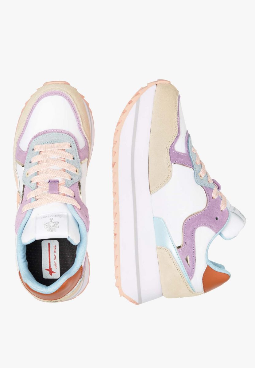SNEAKERS Donna W6YZ DEVA 2017405-01 0E07 CREAM/WHITE/ROSE