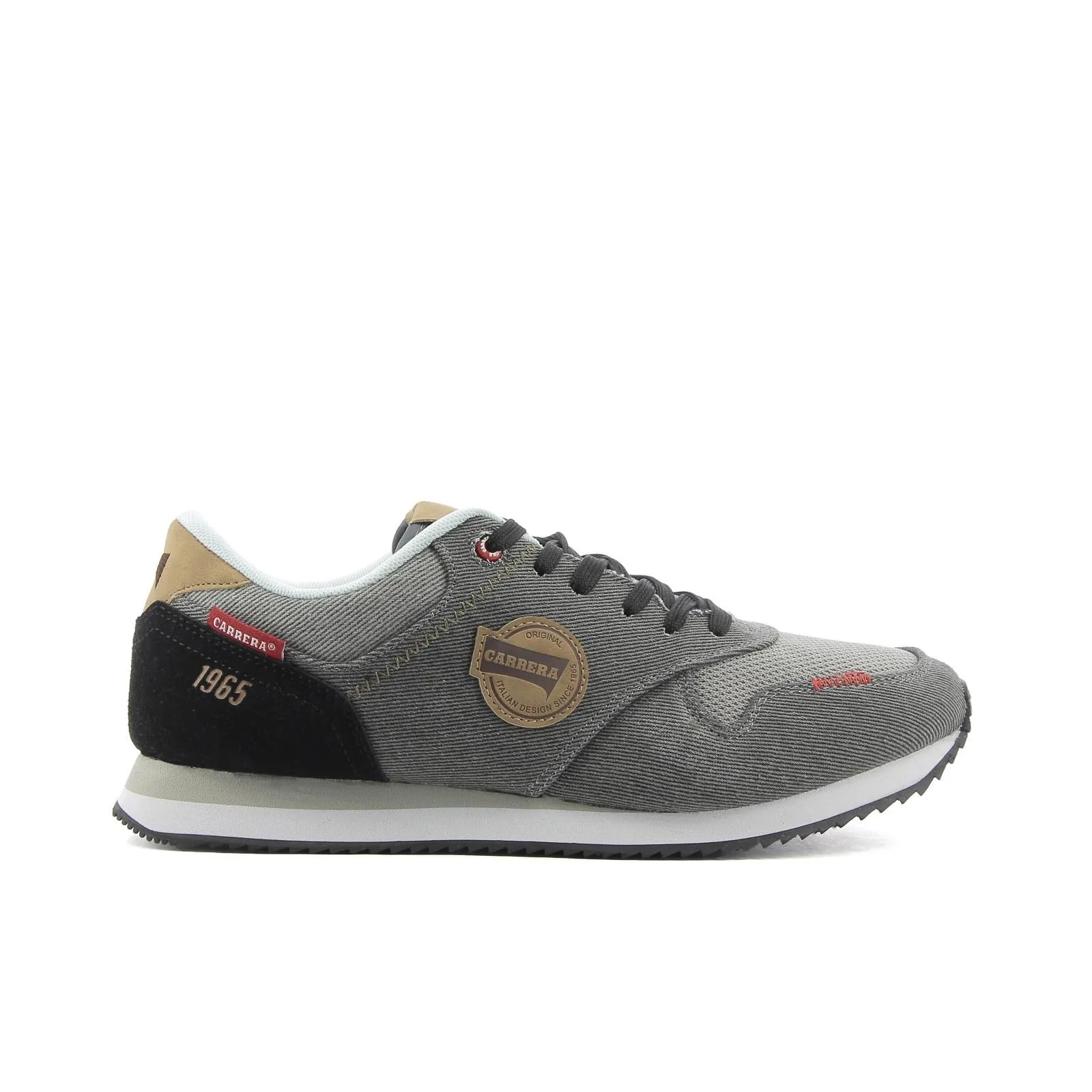 Sneakers grigie in tessuto