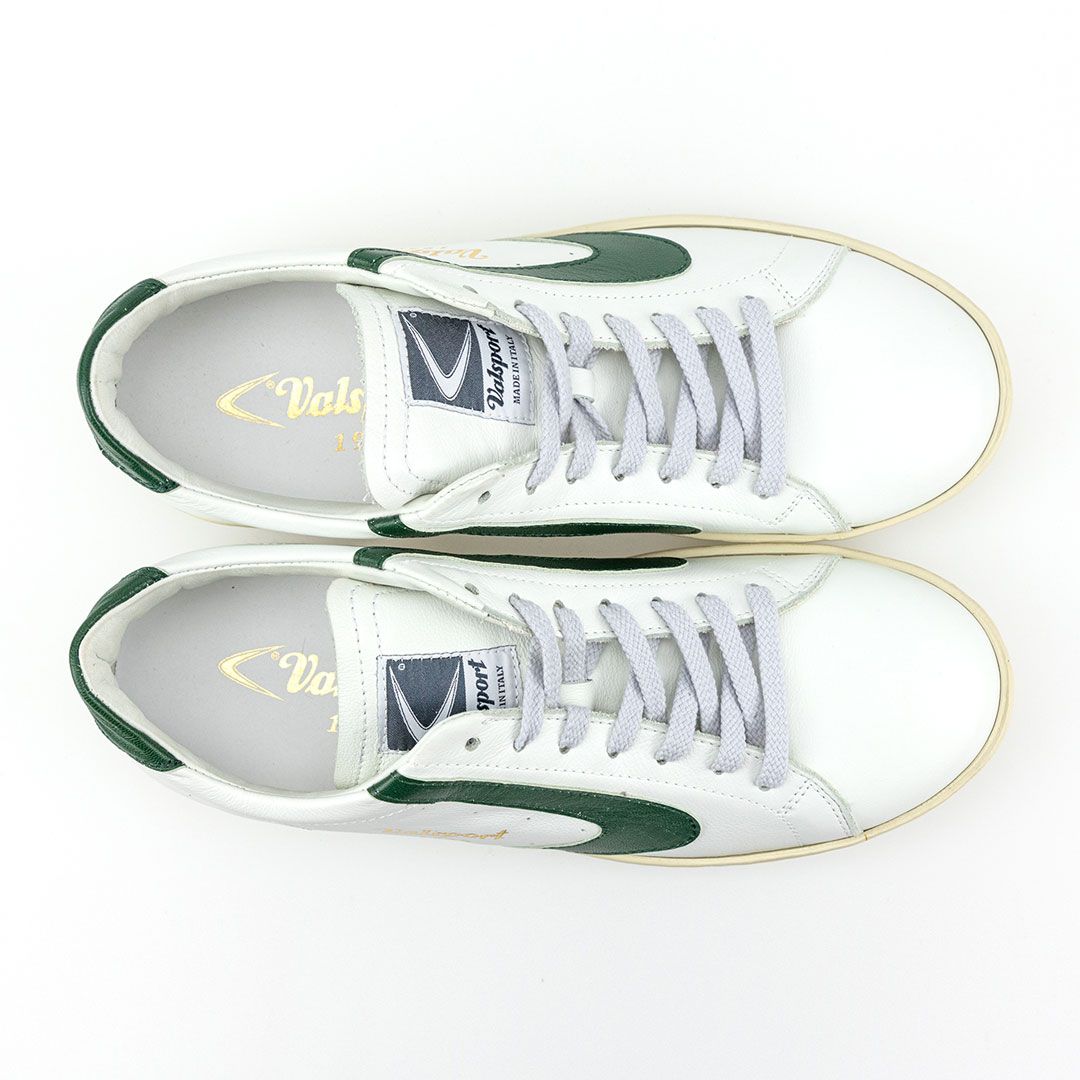 SNEAKERS Uomo VALSPORT 1920 TOURNAMENT CLASSIC VT1246M BIANCO EVERGREEN