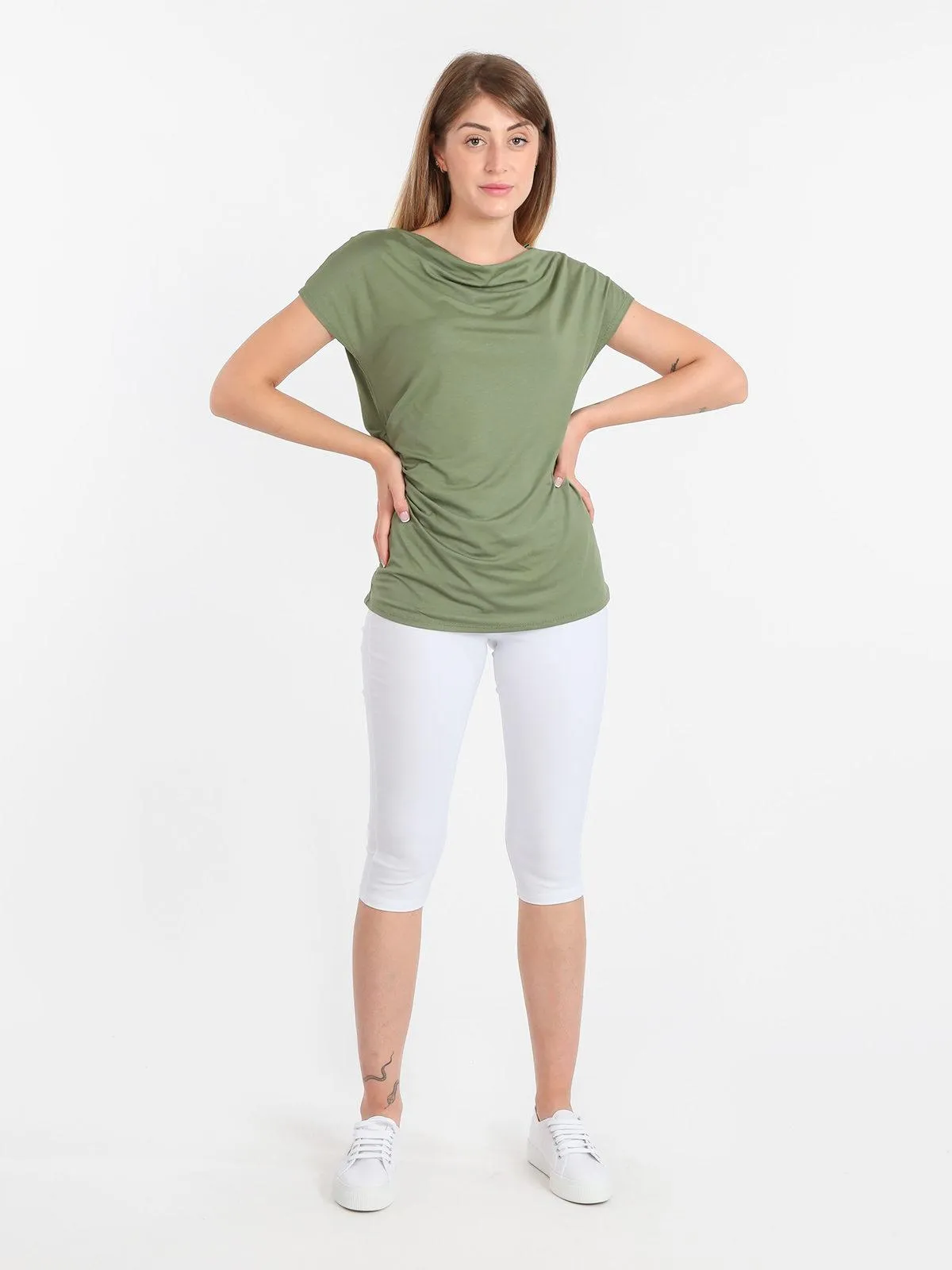 Solada Pantalon capri stretch