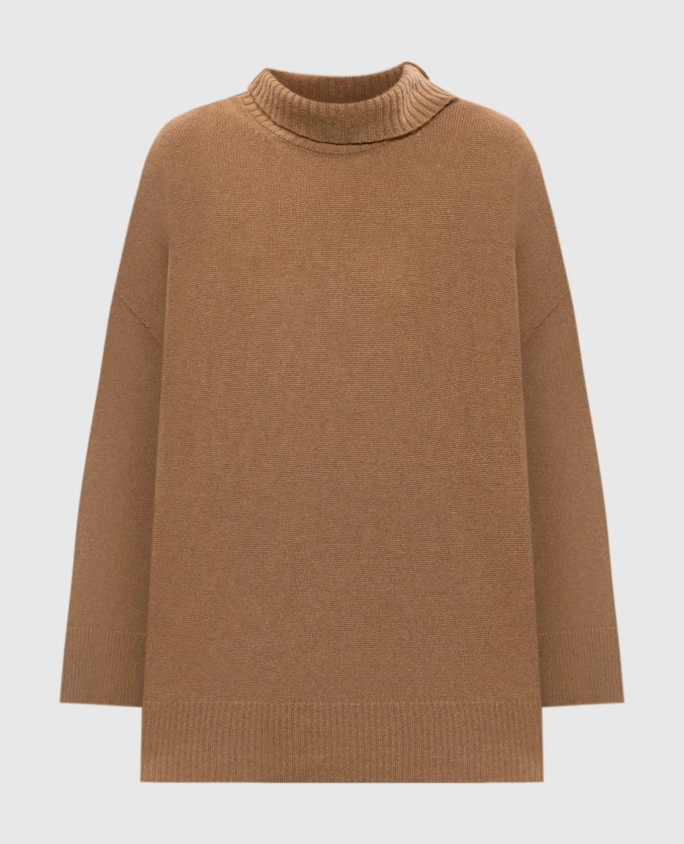 Solotre Maglione marrone in lana e cashmere M3S0068S