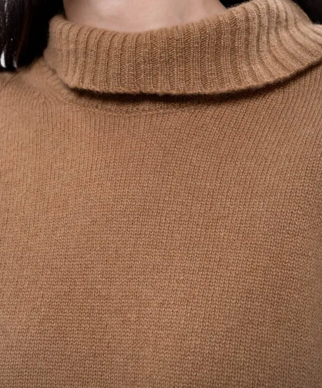 Solotre Maglione marrone in lana e cashmere M3S0068S