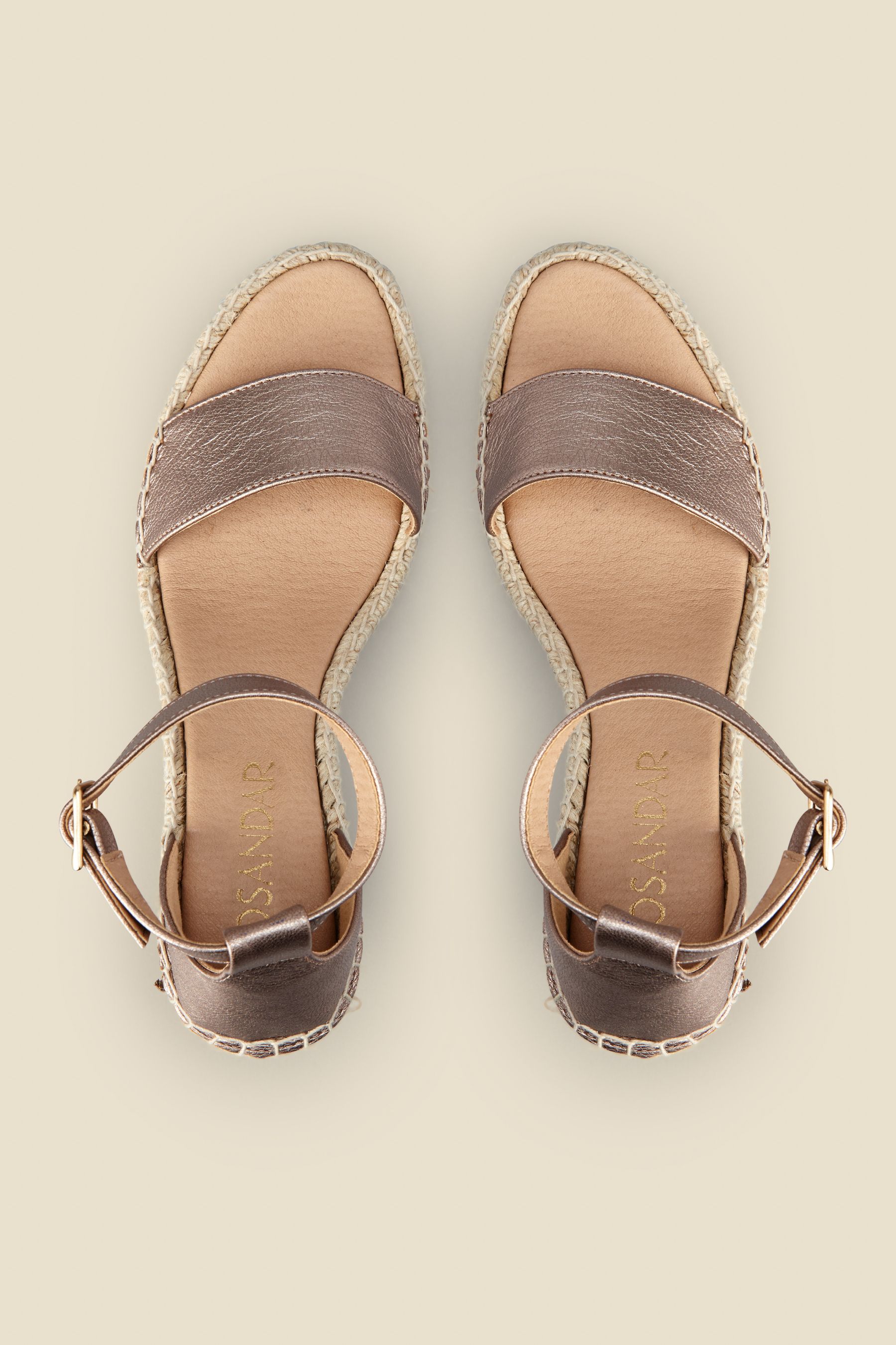 Sosandar Poesy - Espadrillas con sandali e zeppa