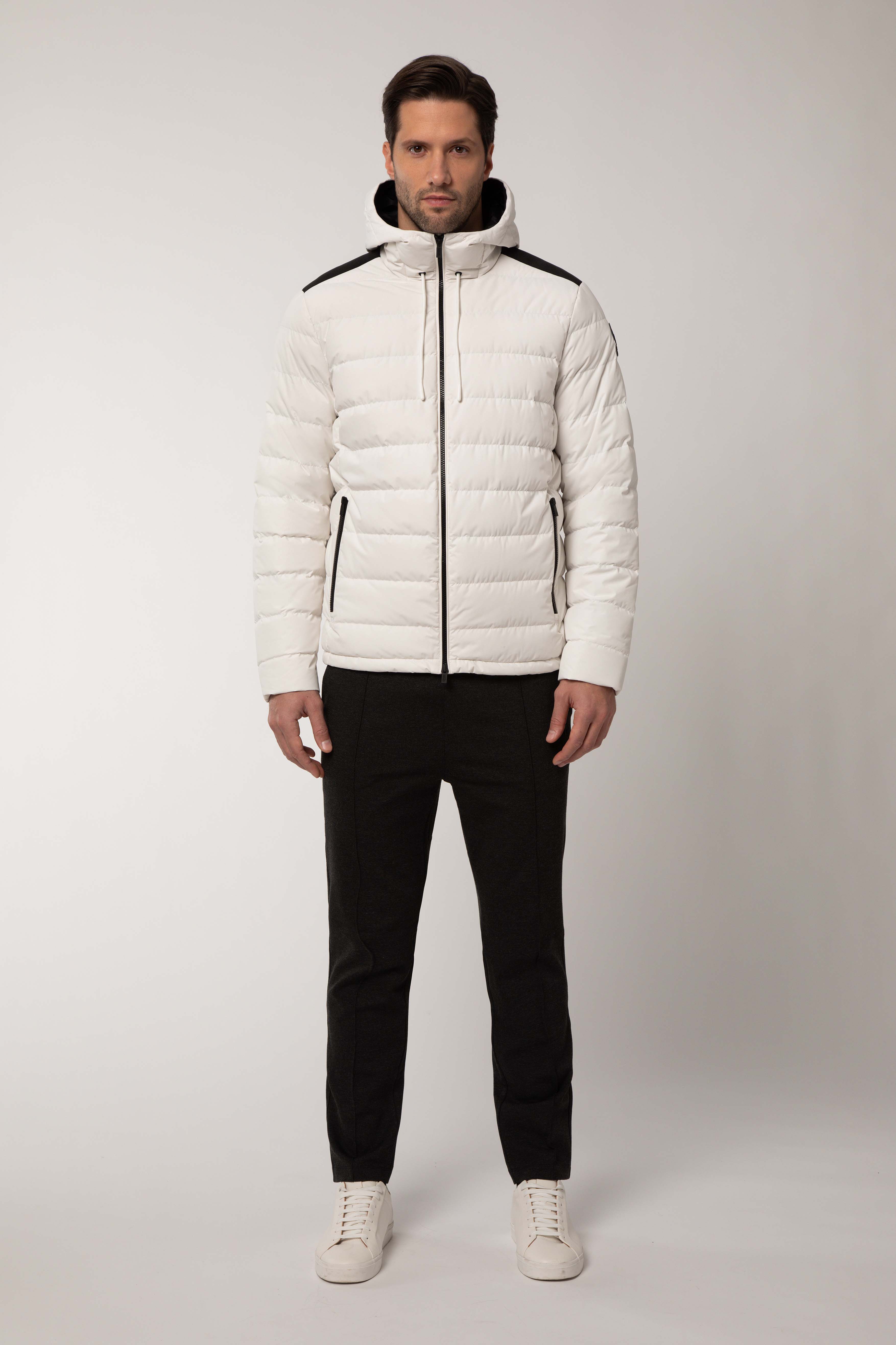 STEVENSON 2.0 – Piumino invernale bianco con cappuccio
