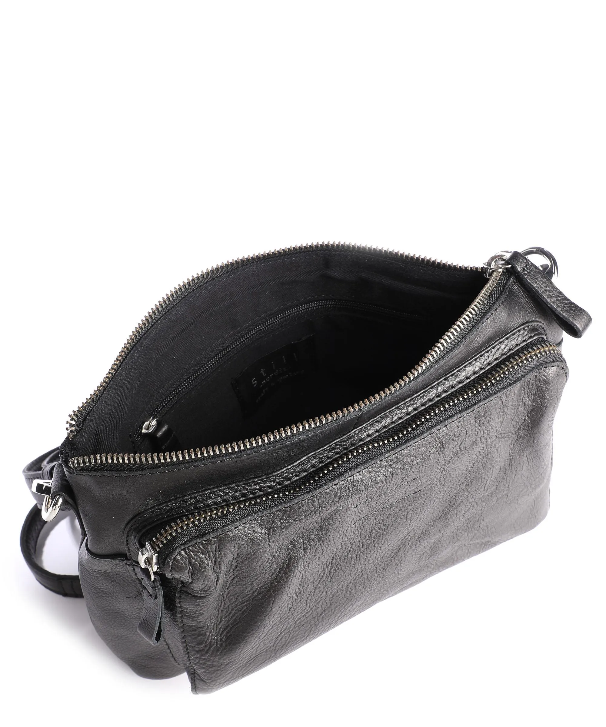  Still Nordic Basic Borsa a tracolla pelle di vacchetta finemente grana nero  