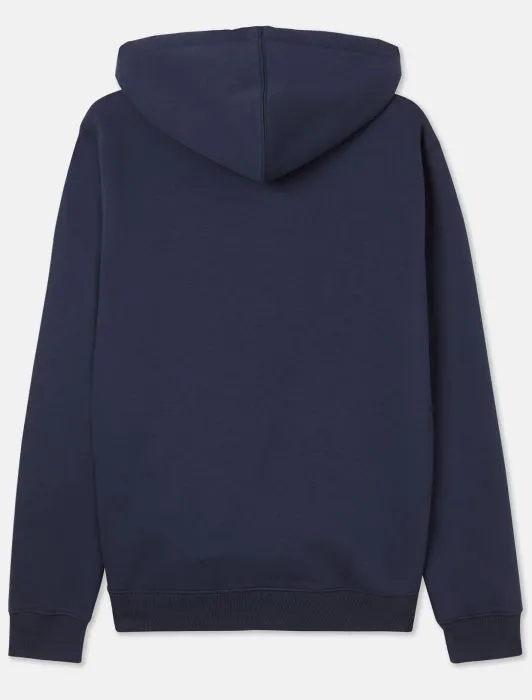 Sweatshirt with Hood and Front Logo / Blue