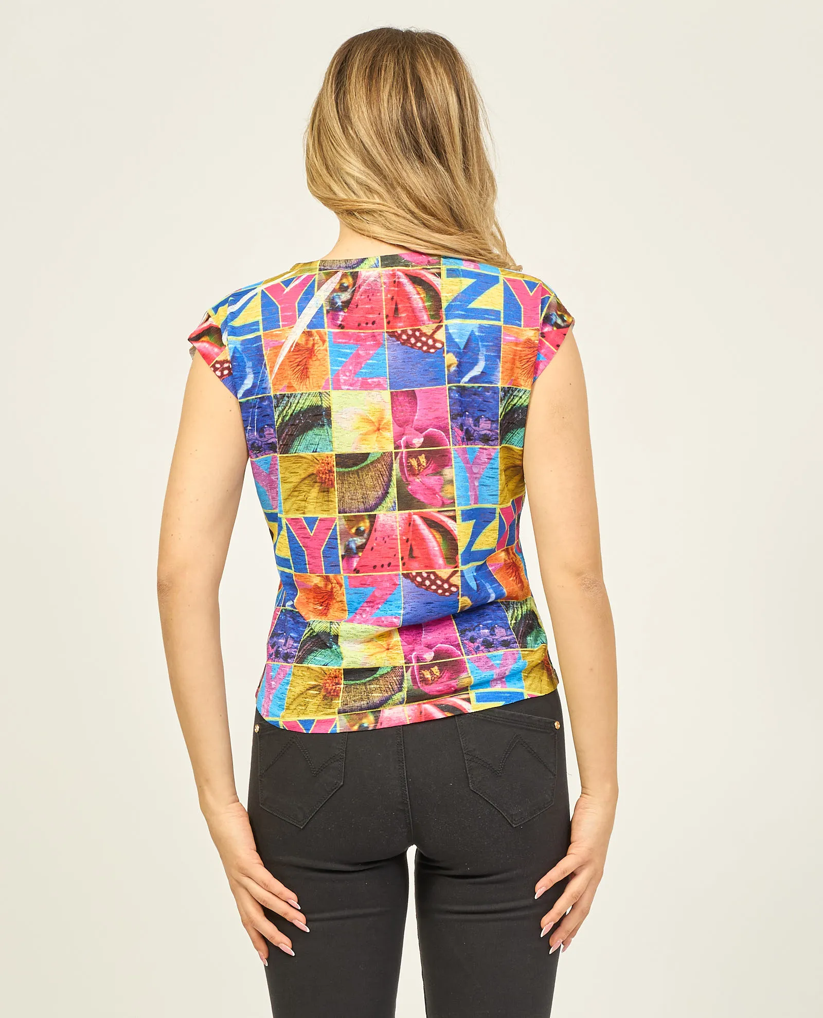 T-shirt donna Yes Zee con stampa sublimatica