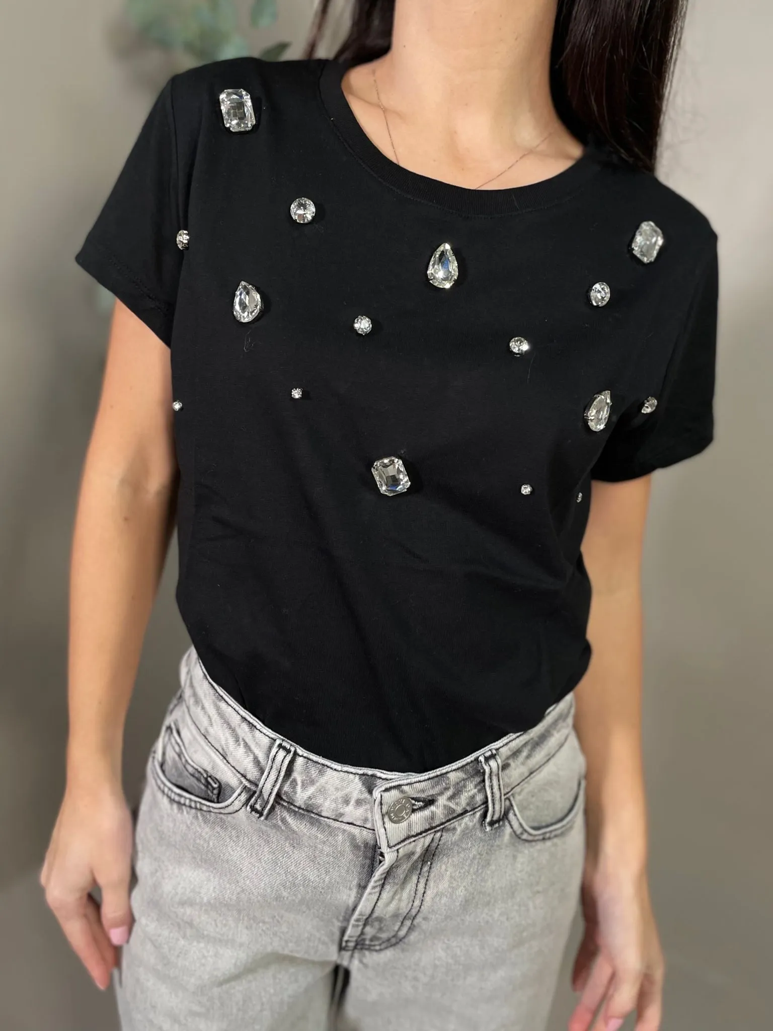 T-shirt Pietre Gioiello Nero
