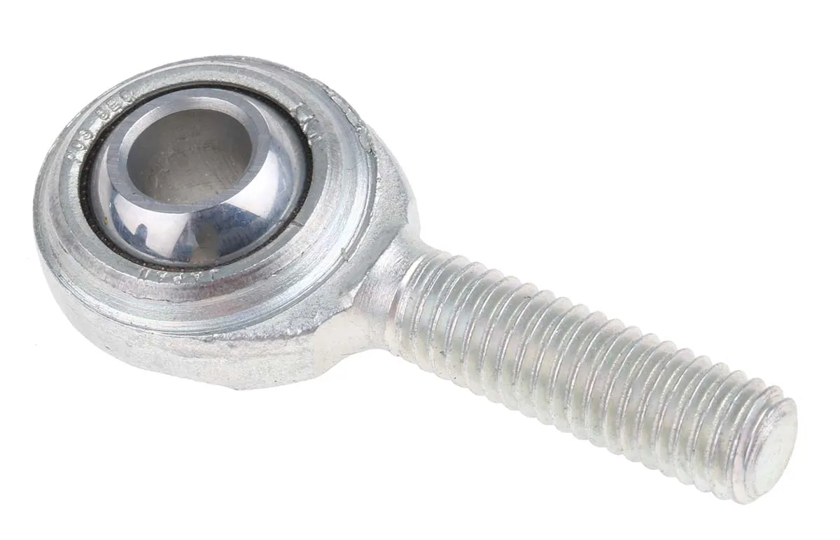 Terminale aste RS PRO, lunghezza 53mm, foro da 8mm, filettatura M8 x 1.25 Maschio, carico dinamico 14300N, statico