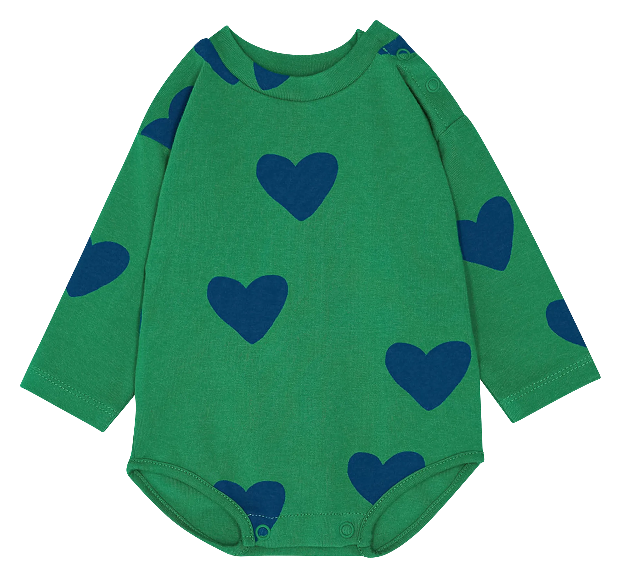  THE CAMPAMENTO   Body scollo tondo stampato in cotone | Verde