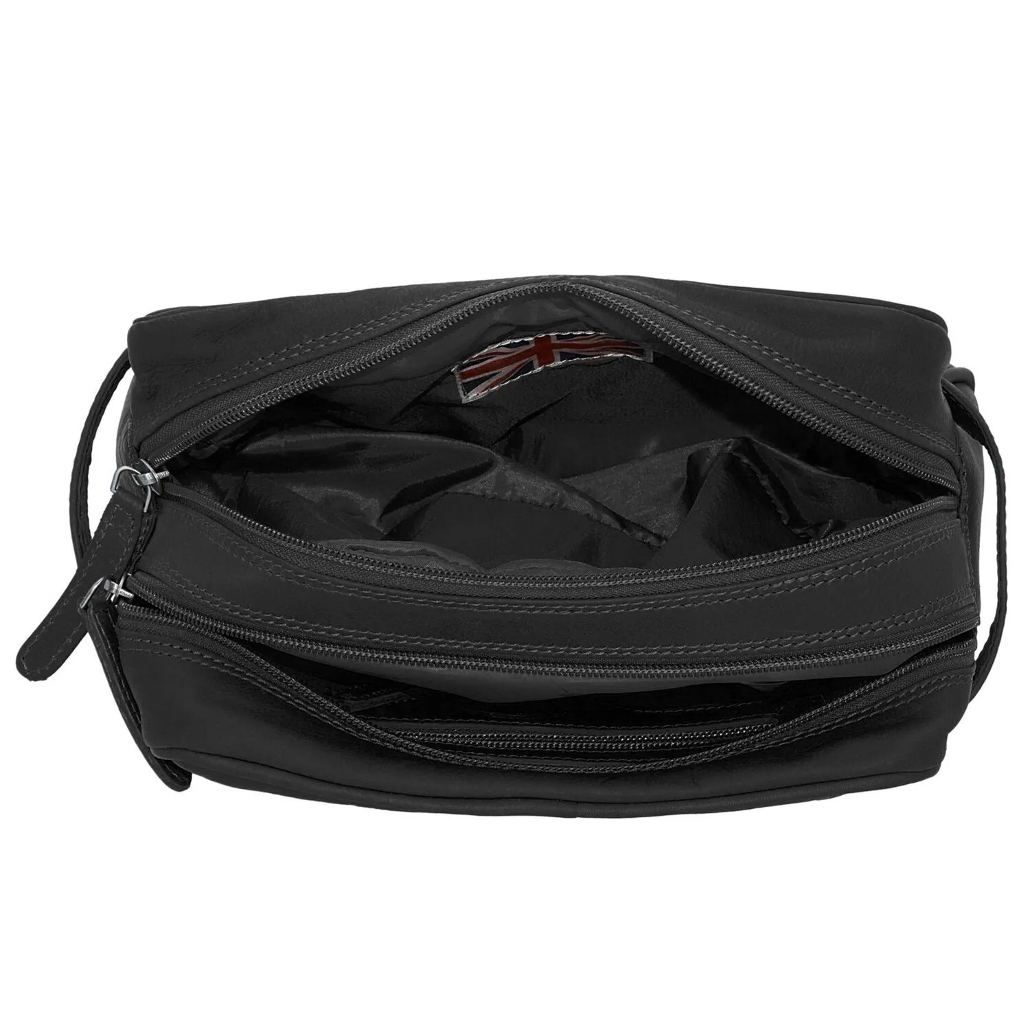 The Chesterfield Brand Wax Pull Up Borsa da toilette Pelle 24 cm
