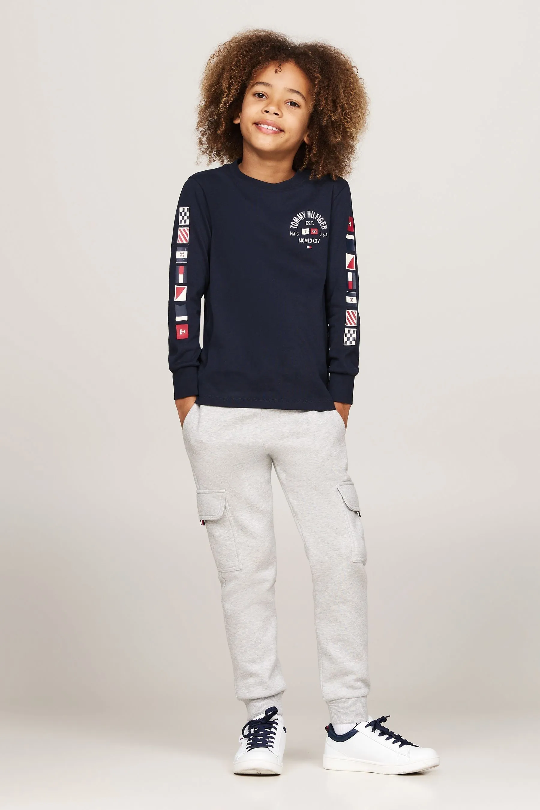 Tommy Hilfiger regular  - Fit Flags Maglietta Manica lunga ricamata    