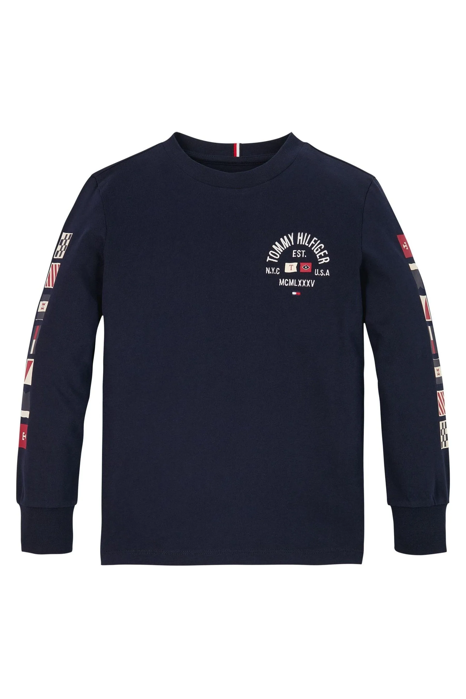 Tommy Hilfiger regular  - Fit Flags Maglietta Manica lunga ricamata    
