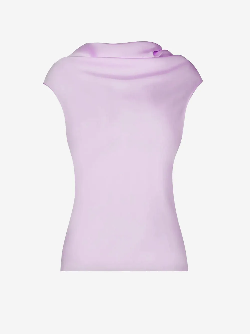 Top in raso rosa