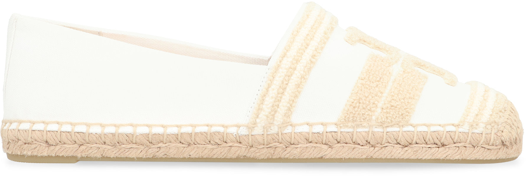 Tory Burch Espadrillas in canvas con logo