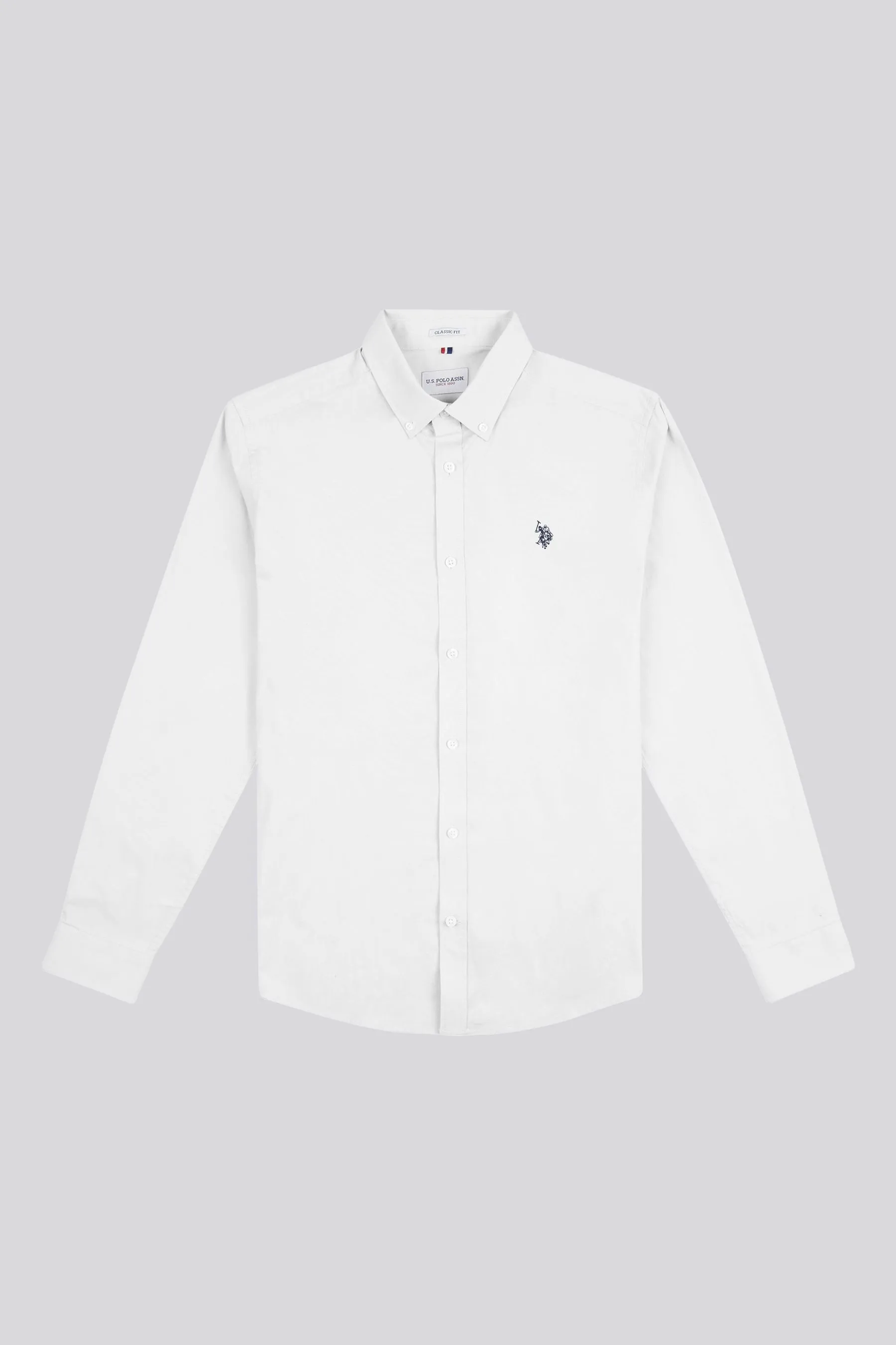 U.S. Polo Assn. Stretch Cotton Mens Poplin Shirt    