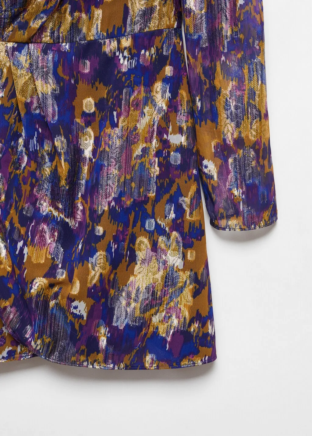 Vestito asimmetrico stampato