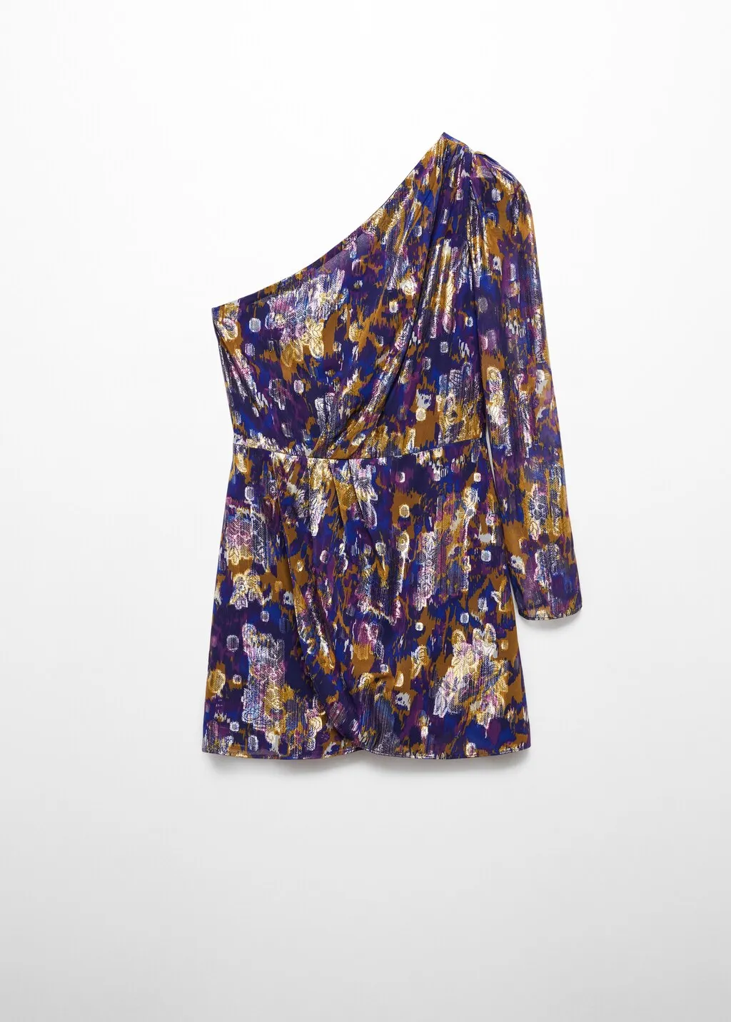 Vestito asimmetrico stampato