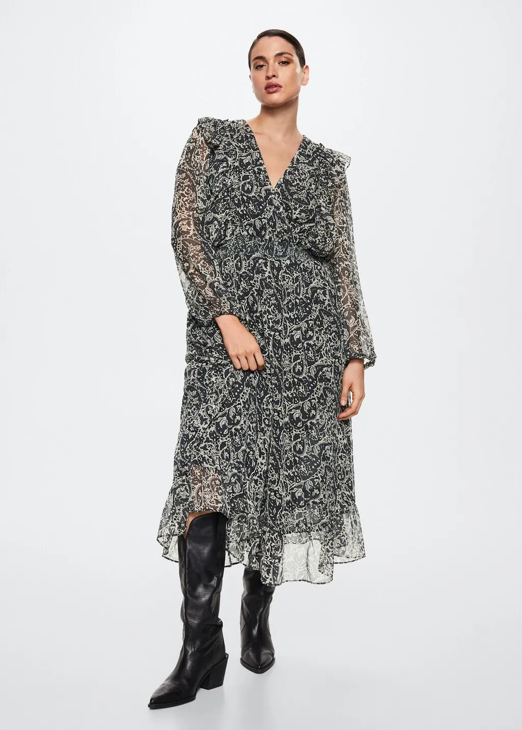 Vestito paisley chiffon