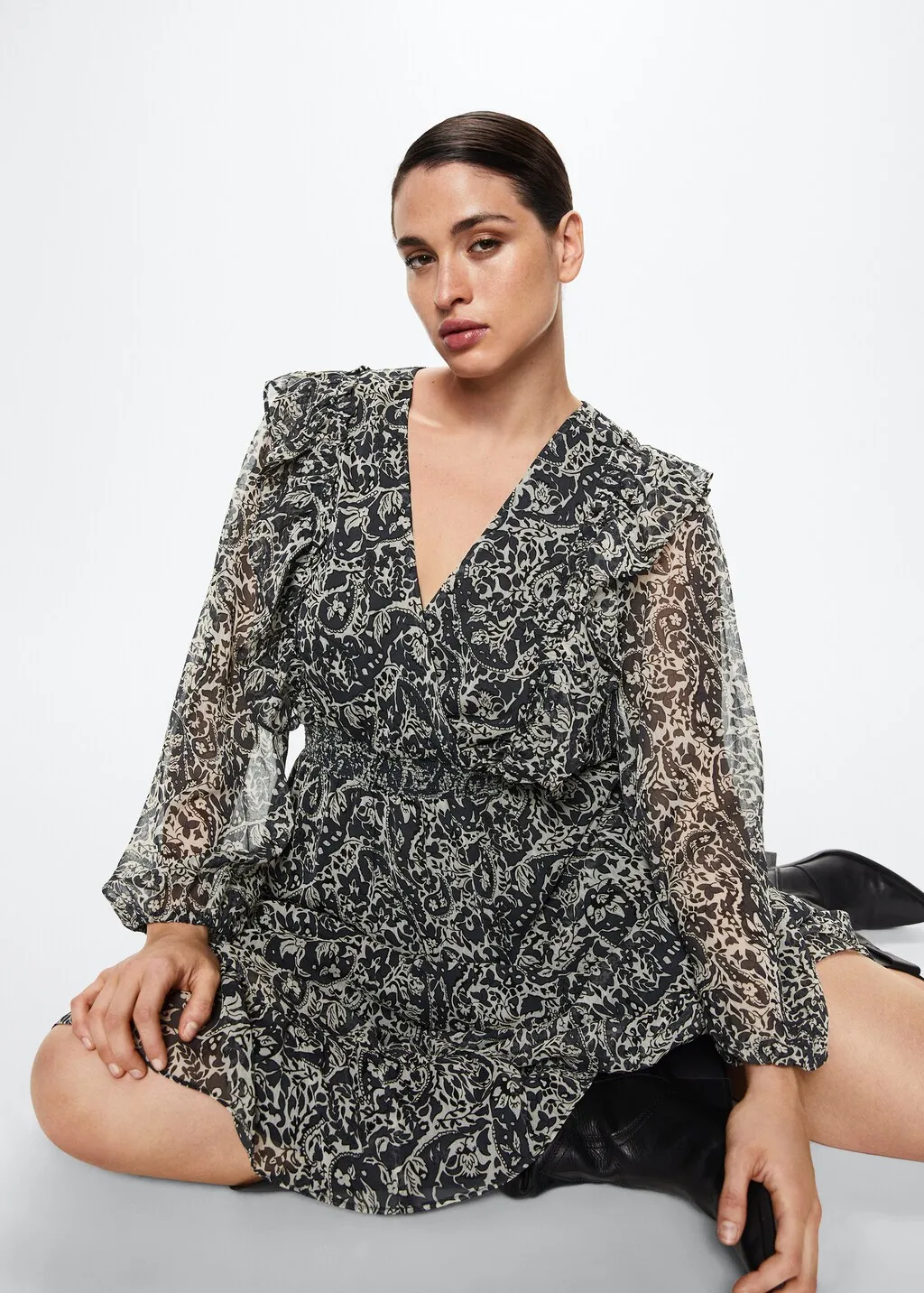 Vestito paisley chiffon