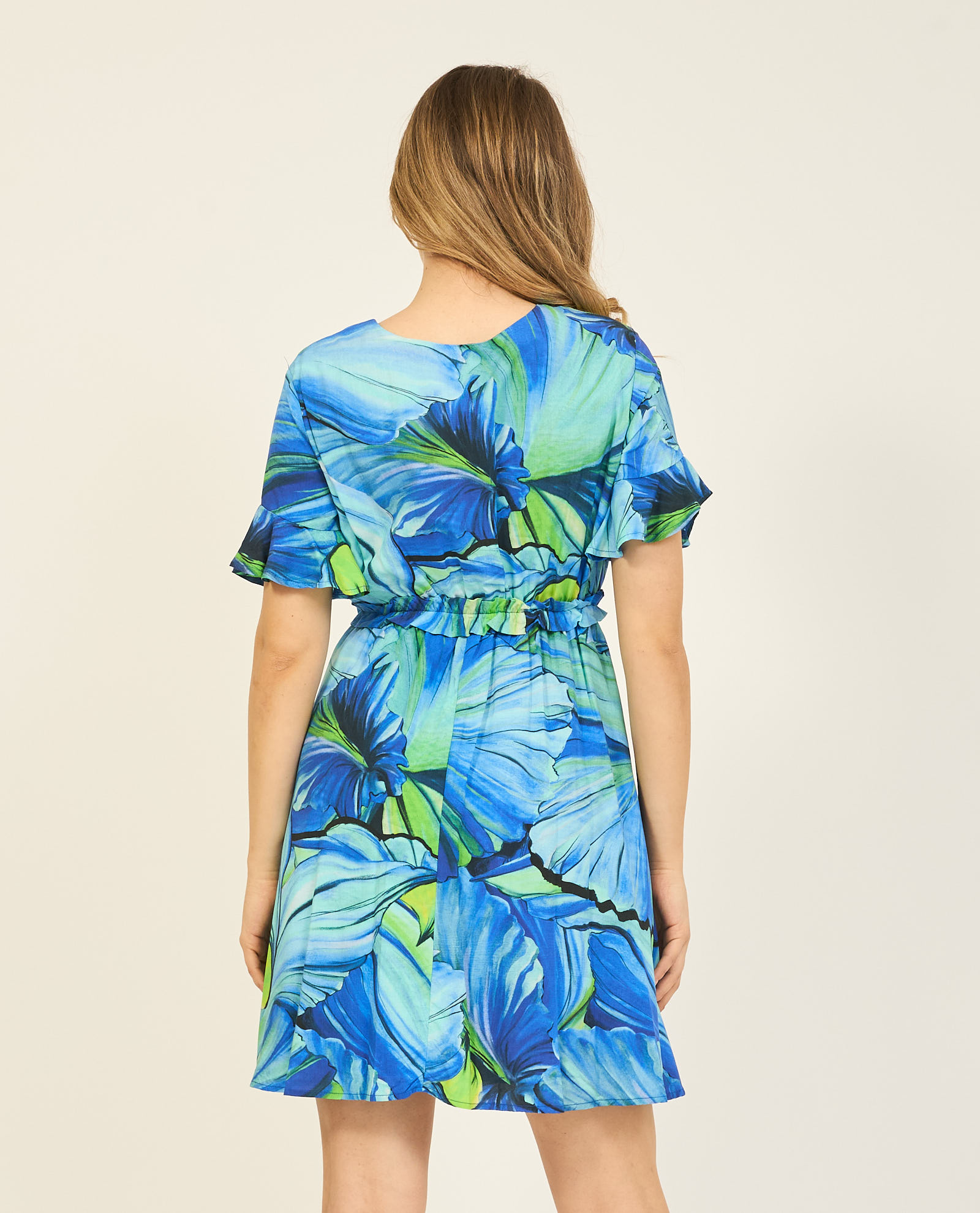 Vestito Yes Zee in viscosa con scollo incrociato